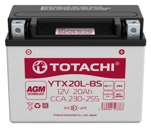 Totachi AGM YTX20L-BS